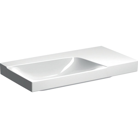 Geberit Xeno2 wastafel - 90x48cm - zonder kraangat - zonder overloop KeraTect - wit SW417539