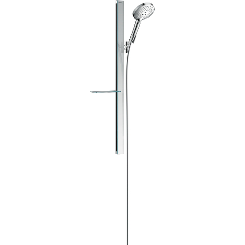 Hansgrohe Raindance Select S Unica - doucheset - glijstang - raindance - select S - 120 - 3jet - handdouche - zeepschaal - 90cm - doucheslang - 160cm - wit/chroom - wit chroom SW157204