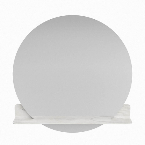 Mondiaz SPOT miroir – Ø 90 cm – avec tablette – Ostra (beige) SW1220845
