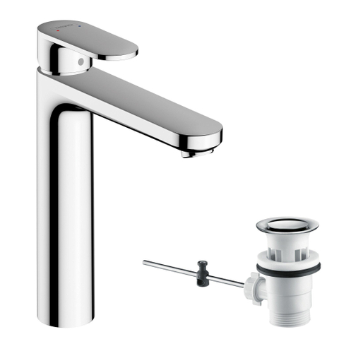 Hansgrohe Vernis Blend wastafelkraan - 169 highriser - met waste - hoogglans chroom SW651357