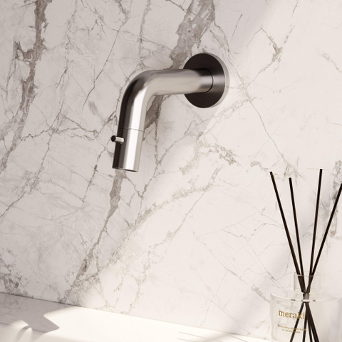 BRAUER Brushed Edition Robinet de lave-mains - encastré - bec 8,5 - 18,5 cm - inox brossé SW1164629