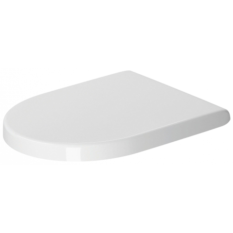 Duravit Starck 3 WC-zitting - 37x43.6x3.8cm - Kunststof - glans wit OUTLETSTORE STORE43982