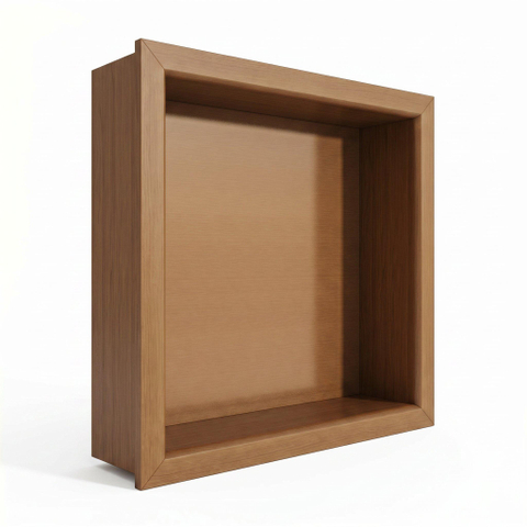 Fortifura Galeria Inbouwnis - 30x30x10cm - PVD - geborsteld koper SW876696