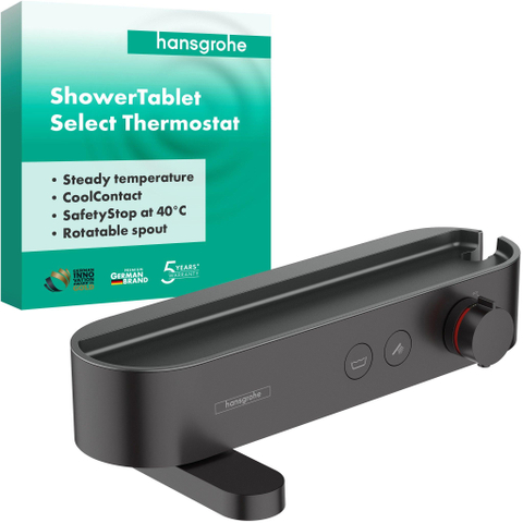 Hansgrohe Showertablet select Pulsify - select badthermotaat - met showertablet - 40cm - thermostaat - mat zwart SW651048