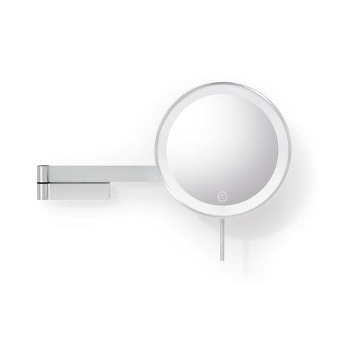 Zack Linea make-upspiegel – rond – 38x26,3 cm – LED-verlichting – 5x vergrotend, dimbaar – RVS geborsteld SW1159374