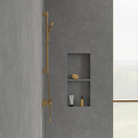 Villeroy & Boch Universal Taps & Fittings Mitigeur thermostatique de douche pour douche Rond - Brushed Gold (or) SW974116