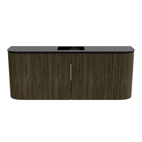 Mondiaz JOYA Meuble de salle de bains 103,2cm - arrondis gauche et droite couleur Shadow - Vasque FAYE position Milieu 1 trou de robinet couleur Urban SW1421529