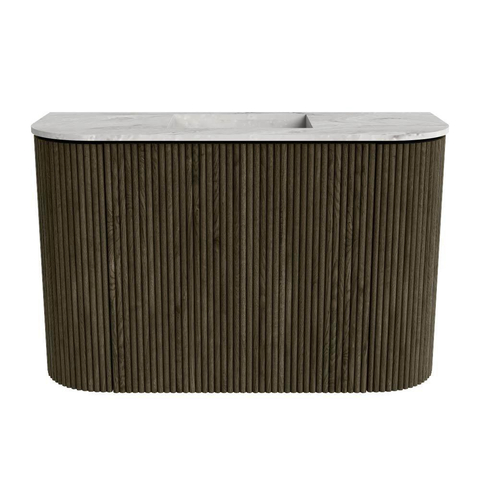 Mondiaz JOYA-DLUX 63.2cm toiletmeubel - ronding links en rechts kleur Shadow - Wastafel FAYE positie Midden Zonder kraangat kleur Glace. SW1422811