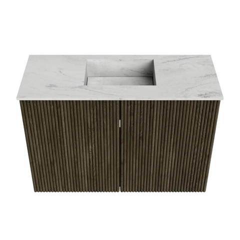 Mondiaz JOYA-DLUX 60cm toiletmeubel - kleur Shadow - Wastafel FAYE positie Midden Zonder kraangat kleur Opalo. SW1422907