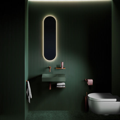 Clou Sjokker tablette téléphone/douche modèle mural bronze brossé PVD SW809563
