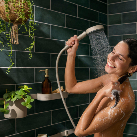 Hansgrohe Designflex Planet Edition textiel - doucheslang - 125cm - mat zand (beige) SW918133