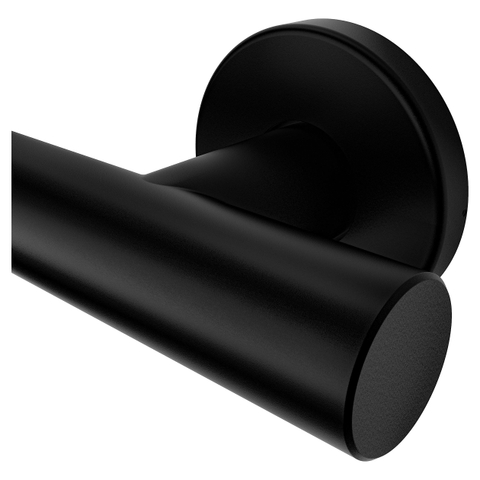 Haceka Kosmos Comfort Barre de bain murale - 55cm - droit - noir mat SW1245309