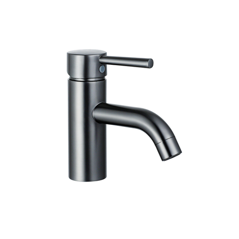 Fortifura Calvi Wastafelkraan - 14.8cm - opbouw - PVD - geborsteld gunmetal (antraciet) SW766540