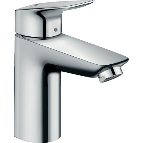 Hansgrohe Logis Eengreeps wastafelmengkraan - 100 - coolstart - zonder afvoer - hoogglans chroom 0605650