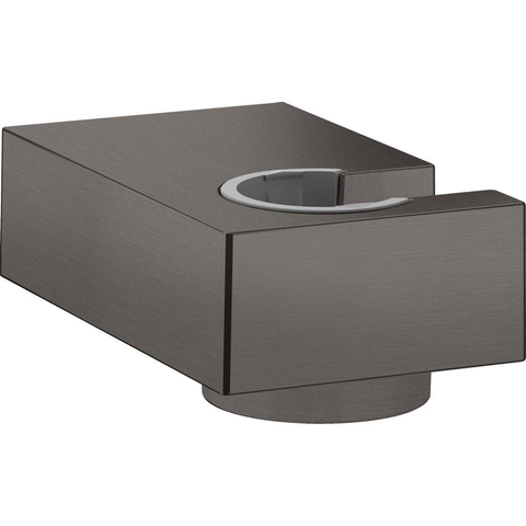 Hansgrohe Raindance Select Doucheset - hoofddouche - handdouche - thermostaat - inbouwdeel - douchehouder - doucheslang - muuraansluitbocht - geborsteld zwart chroom SW1208562