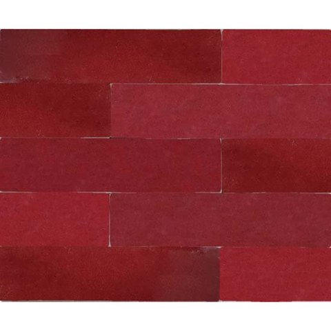 Ceralto Tavola Core Carrelage mural - 6.2x25cm - 10.0mm - Bordeaux SW852841