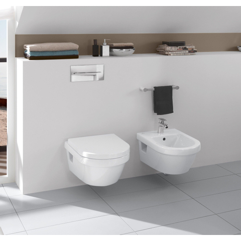 Villeroy & Boch Architectura Omnia Architectura wandcloset - diepspoel DirectFlush - 37x53cm antibacterieel CeramicPlus - White Alpine (glans wit) 1025452