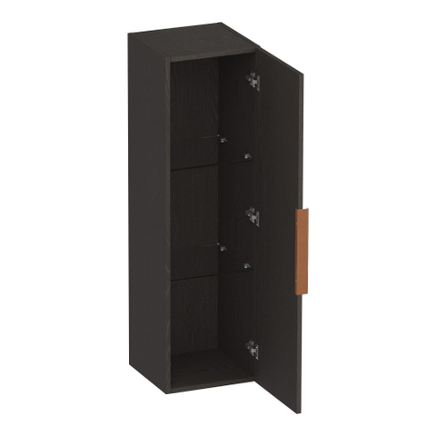 BRAUER Elevate armoire de salle de bains - 120x35x35cm - hors poignée rapportée - 1 porte - ouvrant à gauche ou à droite - Timber Anthracite SW1199989