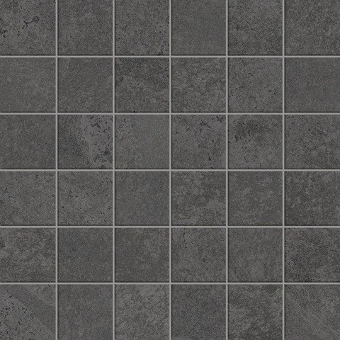 Terravito Solido carreau mosaïque - 29.6x29.6cm - 8mm - rectifié - Aspect pierre naturelle - Noir SW863144