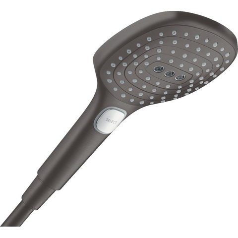 Hansgrohe Raindance Select E - select - handdouche 12cm - 3jet - geborsteld zwart chroom SW295821