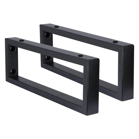 Differnz Ophangbeugel Wastafel 25x440x150 2 stuks Zwart OUTLETSTORE STORE35824