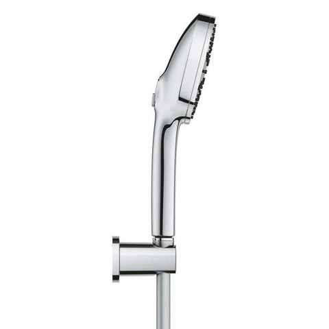 GROHE Precision Feel Robinet de baignoire thermostatique - 31.3cm - Vitalio Joy Ensemble de bain - douchette à main ronde - 3 jets - avec support - chrome SW1565458