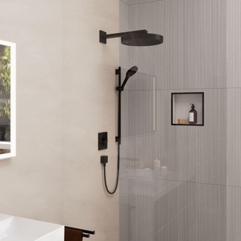 Hansgrohe RainFinity Doucheset - 130 - 3jet - ecosmart S Puro - 65cm Designflex - doucheslang - 160cm - mat zwart SW918367