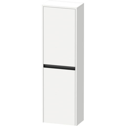 Duravit Ketho.2 Halfhoge kast - met 2 deuren - 40x132x24cm links - met tip onwit - mat wit SW772454