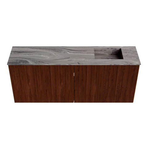 Mondiaz JOYA-DLUX 100cm toiletmeubel - kleur Ruby - Wastafel FAYE positie Rechts 1 kraangat kleur Sombra. SW1425676