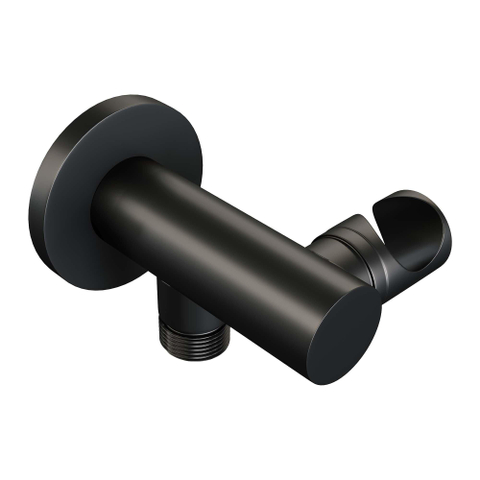 Brauer Black Carving Robinet de baignoire encastrable - avec set de douchette - bec 20cm - avec partie encastrable - 2 fonctions - 3 boutons carving - douchette ronde 1 jet - noir mat SW716181