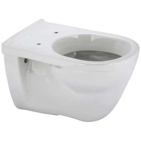 Villeroy & Boch O.novo wandcloset - 56cm - met spoelrand - vlakspoel - zonder zitting - White Alpine (glans wit) 0124138