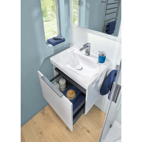 Villeroy & boch Architectura Lavabo - 44,5x60cm - avec trou de robinetterie - antibactérien - blanc alpin SW1162869