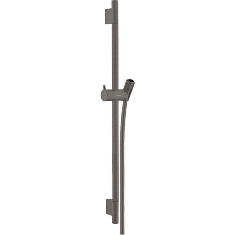 Hansgrohe Unica Glijstang S puro - 65 cm - met doucheslang - geborsteld zwart chroom SW295825