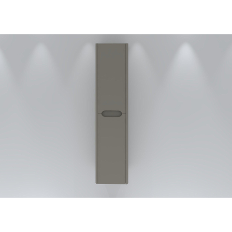 H&R badmeubelen Juice Hoge Kast - 40x35x170cm - met ronde hoeken - 2 deuren - linksdraaiend - beige mat SW875786