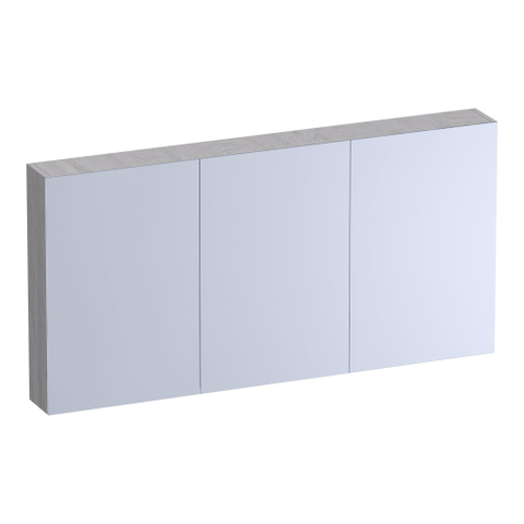 BRAUER Impress armoire de toilette - 140x70x15cm - sans éclairage - avec 3 portes miroir double face - Forest Seashell SW1199005