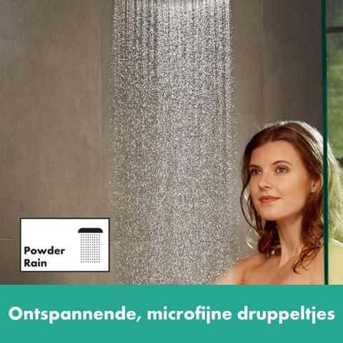 Hansgrohe Raindance Select S - select Regendoucheset - thermostaat - hoofddouche 24cm - mat zwart SW297615