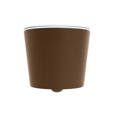 Mondiaz LAVIE WC suspendu – sans bride – 36 x 53 cm – avec abattant softclose – Rust (brun), abattant Talc (blanc) SW1208761