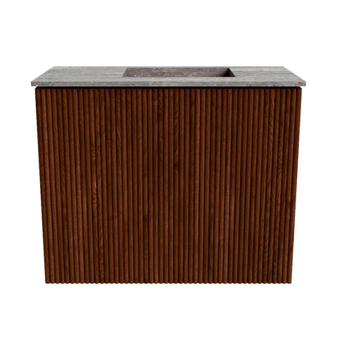 Mondiaz JOYA-DLUX Meuble de salle de bains - 50cm - couleur Ruby - Vasque FAYE position Droite 1 trou de robinet couleur Oza SW1425494
