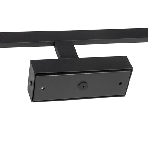 QAZQA Jerre Applique murale - 62x13,5x5,5cm - LED incluse - IP44 - noir mat SW1187230