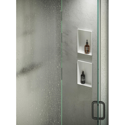 Looox Colour BoX niche encastrée - 15x30x10cm - acier inoxydable blanc mat GA48349