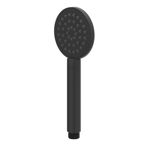 IVY Bond Ensemble de douche de tête - encastré - inverseur d'arrêt 2 voies - bras de plafond 30 cm - douche de tête slim ronde 20 cm - barre de douche avec sortie - flexible de douche 150 cm - douchette à main satin spray - Noir mat PED SW1033143