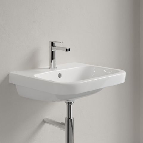 Villeroy & Boch Architectura wastafel - 55x47cm - met kraangat - met overloop - White Alpine (glans wit) 1025258