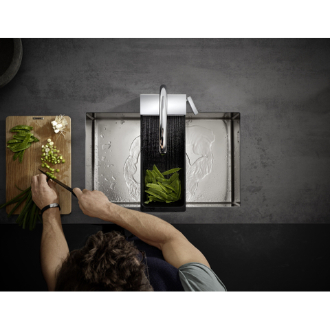 Hansgrohe Aquno Select M81 - 1 greeps keukenkraan - 170 uittrekbare vuistdouche - 3jet - sbox - hoogglans chroom SW878838