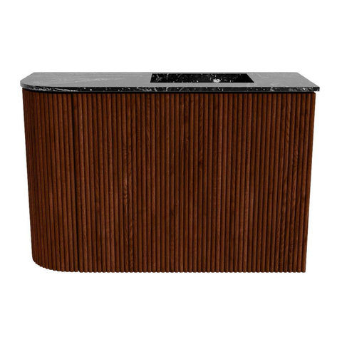 Mondiaz JOYA-DLUX 61.6cm toiletmeubel - ronding links kleur Ruby - Wastafel FAYE positie Rechts 1 kraangat kleur Lava. SW1423650