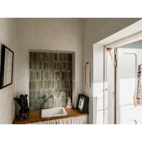 ÉCHANTILLON Ceralto Alvera Decor Carreau mural 5x15cm 10mm Giada SW914208