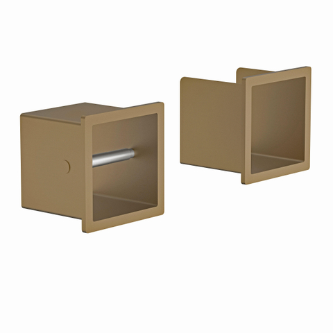 Fortifura Calvi Inbouw Reserve- en toiletrolhouder - PVD - geborsteld messing (goud) SW1189087