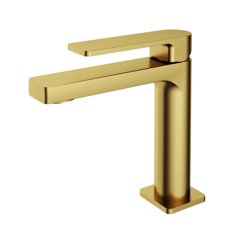 Hotbath Gal Wastafelmengkraan - zonder waste - PVD - geborsteld messing (goud) SW656083