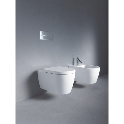 Duravit Me by starck Wandbidet - 37x57cm - met kraangat - met overloop - zonder wondergliss - glans wit 0300875