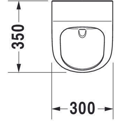 Duravit ME by Starck Cuvette d’urinoir Rimless avec fixation et arrivée derrière blanc SW29539