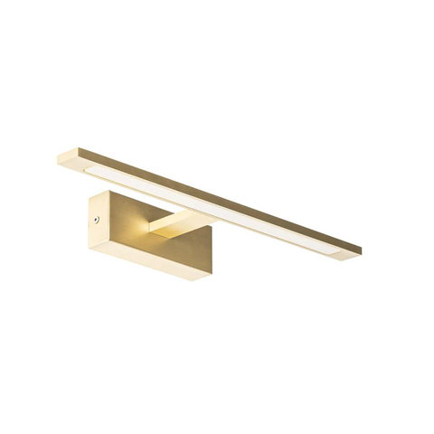 QAZQA Jerre applique murale - 41,5x13,5x5,5cm - LED incluse - IP44 - laiton (or) SW1187241